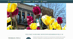 Desktop Screenshot of downtownhendersonville.org