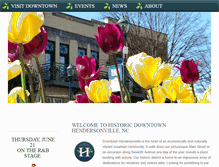 Tablet Screenshot of downtownhendersonville.org